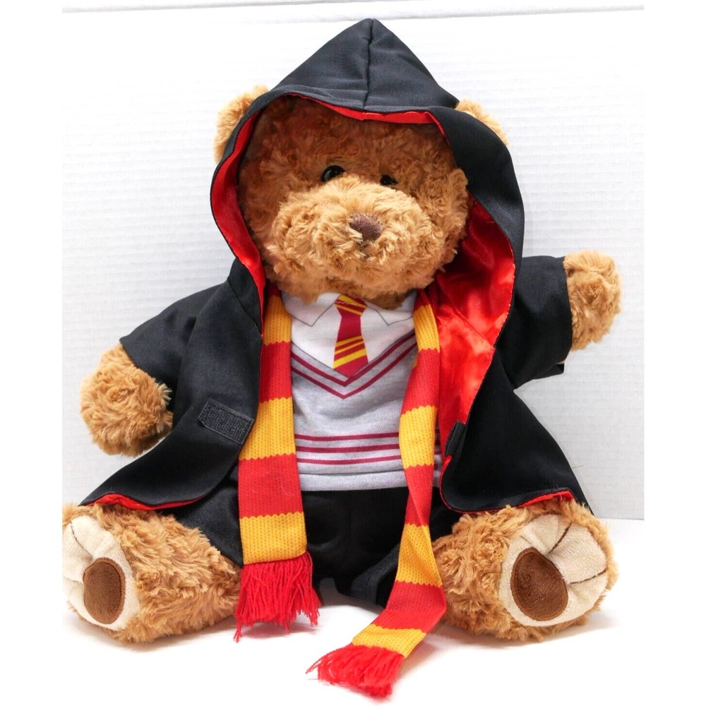The Bear Factory 15" Plush Brown Bear In Harry Potter Like Clothes Red Yellow
